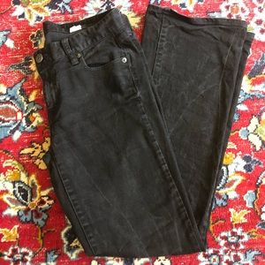 J. Crew Black Mid-Rise Bootcut Jeans